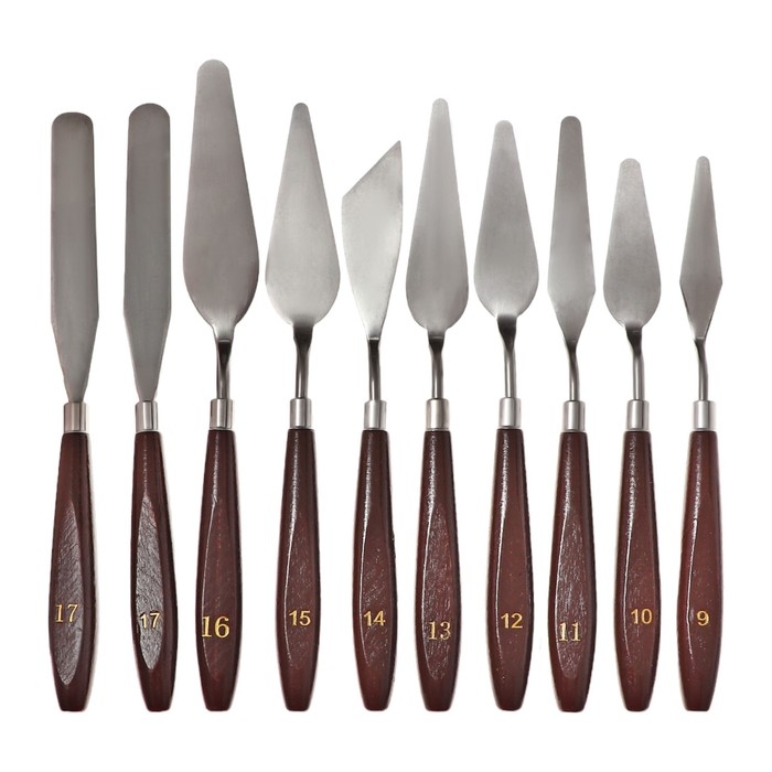 Набор мастихинов для художника, 18 предметов Набор мастихинов для художника, 18 предметов