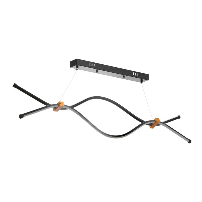 Светильник Светильник "Волны" LED 32Вт 6000К чёрный 100х18-85 см