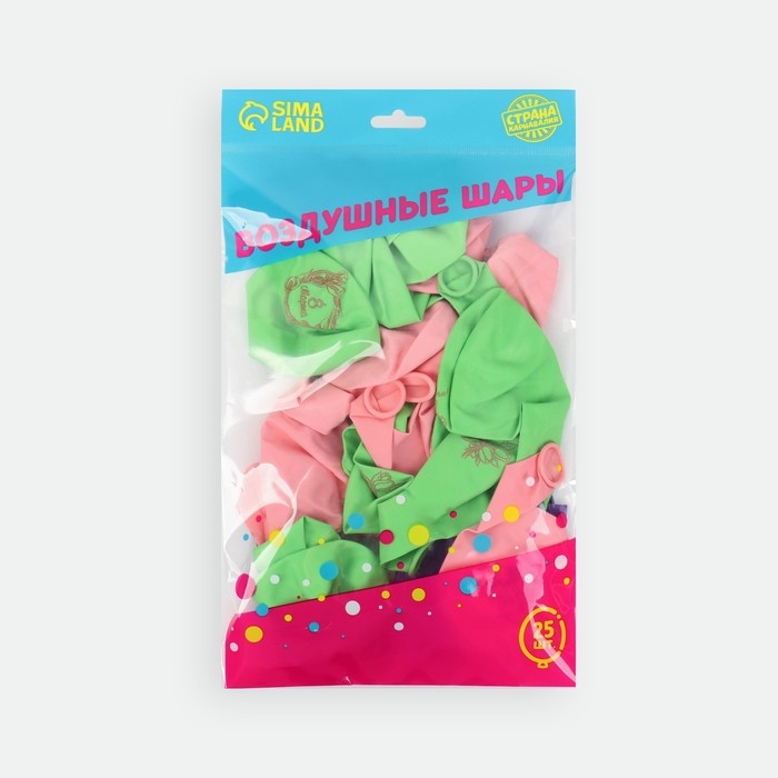 Воздушный шар латексный 12 Воздушный шар латексный 12" «8 Марта», 25 шт.