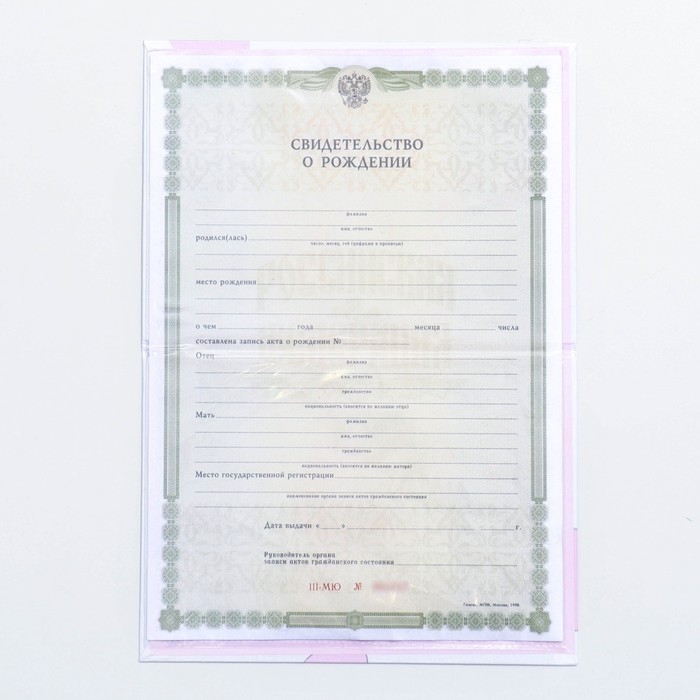 Папка для свидетельства о рождении «Малышка», А5 Папка для свидетельства о рождении «Малышка», А5