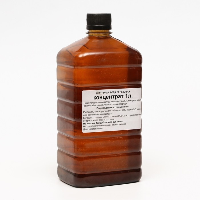 Дегтярная вода берёзовая, концетрат, 1 л Дегтярная вода берёзовая, концетрат, 1 л