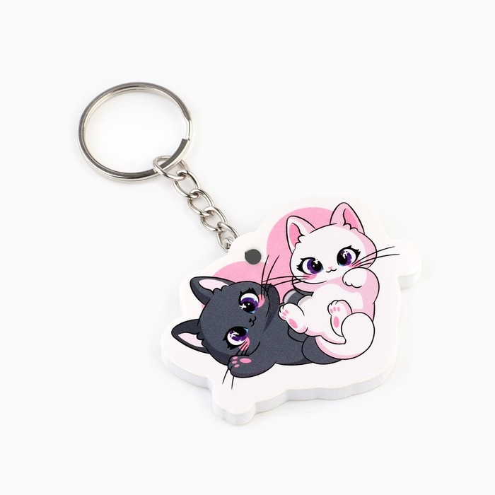 Брелок для ключей «Коты», 8.9 х 3.9 см Брелок для ключей «Коты», 8.9 х 3.9 см