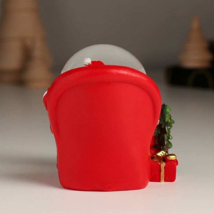 Сувенир полистоун водяной шар Сувенир полистоун водяной шар "Дед Мороз/Снеговик в кресле с медведем" МИКС 6,7х6,3х7,2 см 1047342