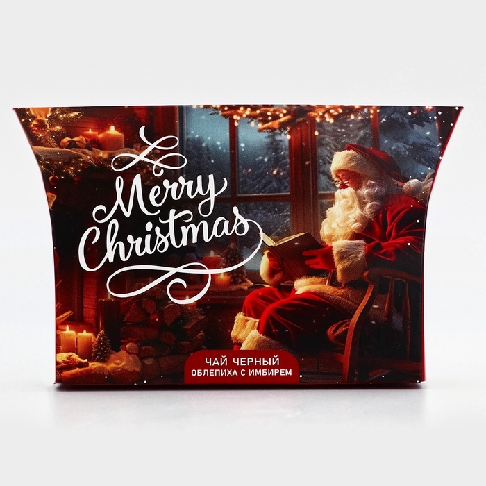 Новогодний подарочный чай черный Merry Christmas, со вкусом облепихи с имберем, 20 г Новогодний подарочный чай черный Merry Christmas, со вкусом облепихи с имберем, 20 г