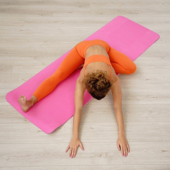 Коврик для йоги Sangh, 183×61×0,8 см, цвет розовый Коврик для йоги Sangh, 183×61×0,8 см, цвет розовый