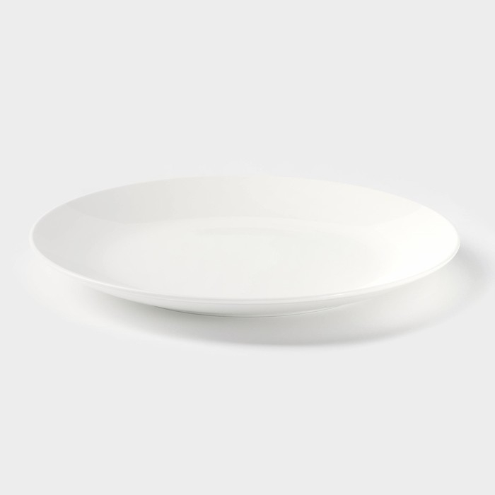 Тарелка фарфоровая десертная с утолщённым краем Wilmax Olivia Pro, d=20 см, цвет белый Тарелка фарфоровая десертная с утолщённым краем Wilmax Olivia Pro, d=20 см, цвет белый