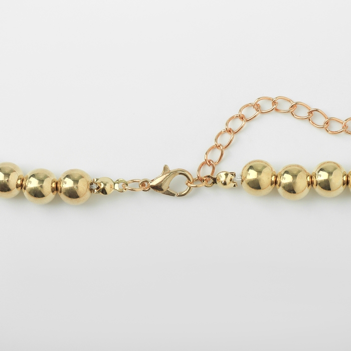 Колье с жемчугом «Олимпия» окружение, цвет золото, 45см