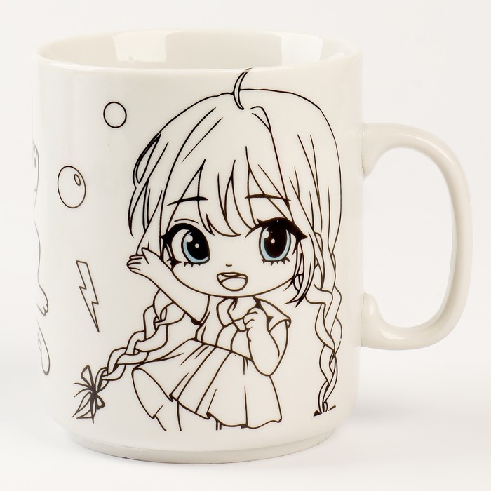 Роспись кружки красками (частичное заполнение) &laquo;Милые друзья&raquo;