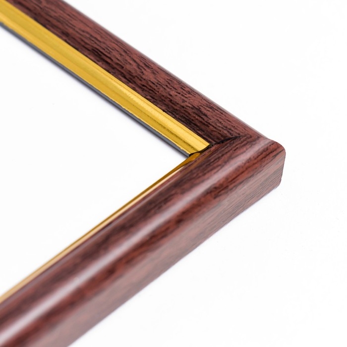 Фоторамка пластик Фоторамка пластик "МИРАМ" 20х20 см бук с золотом (пластиковый экран)