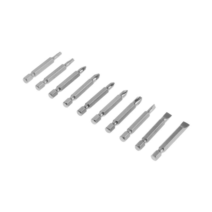 Набор бит ТУНДРА, сталь CrV, PH, PZ, SL, Torx х 50 мм, 10 шт. Набор бит ТУНДРА, сталь CrV, PH, PZ, SL, Torx х 50 мм, 10 шт.