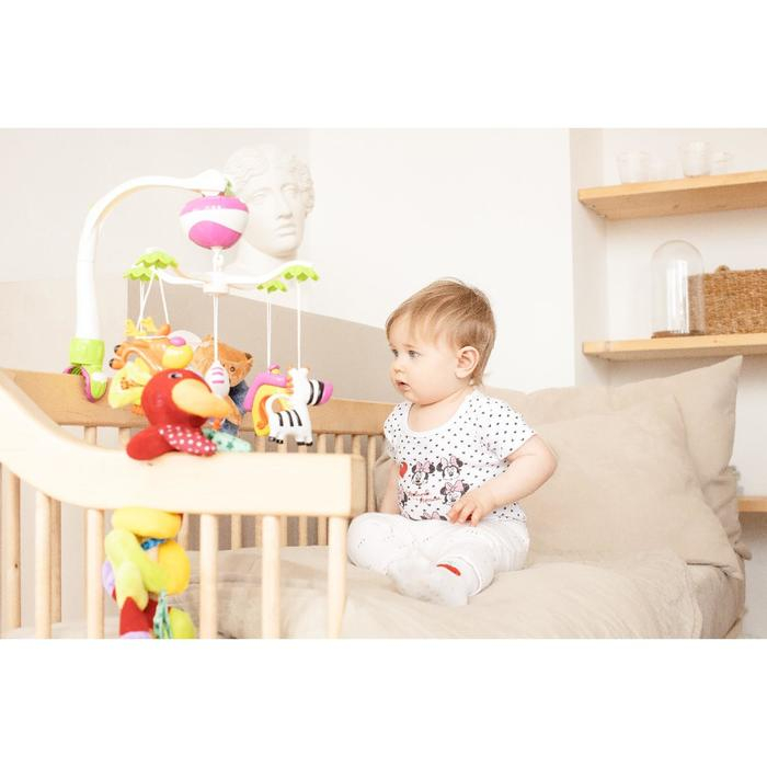 Мобиль музыкальный на кроватку «Зоопарк», на батарейках, Крошка Я Мобиль музыкальный на кроватку «Зоопарк», на батарейках, Крошка Я