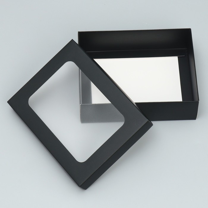 Коробка подарочная, упаковка, «Черная» 16.5 х 12.5 х 5 см