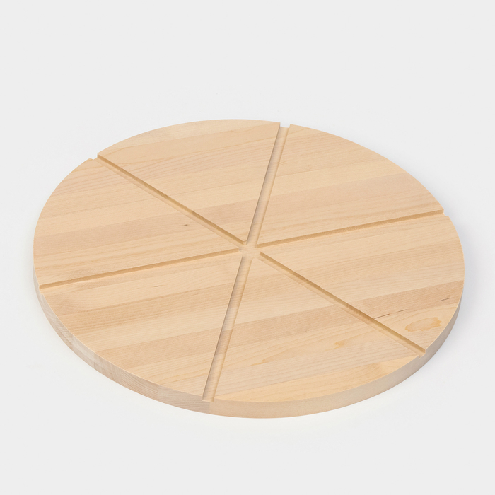 Доска для пиццы Adelica «Итальяно», 6 кусков, d=32 см, толщина 1,8 см, берёза Доска для пиццы Adelica «Итальяно», 6 кусков, d=32 см, толщина 1,8 см, берёза