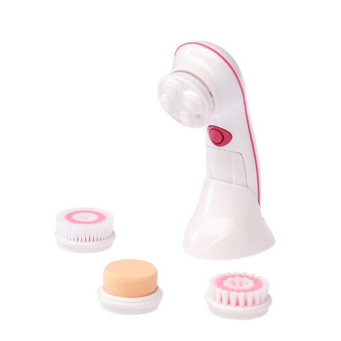 Массажёр для лица Luazon LEM-25, 4 в 1, 2хAA (не в комплекте), розовый Массажёр для лица Luazon LEM-25, 4 в 1, 2хAA (не в комплекте), розовый