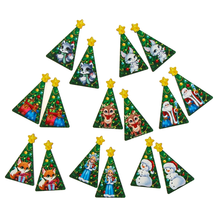 Новогодняя настольная игра «Новый год! Мемори ёлочки» Новогодняя настольная игра «Новый год! Мемори ёлочки»