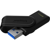 Флеш-память Kingston DataTraveler Exodia S, 64Гб, USB 3.2 gen.1, черный