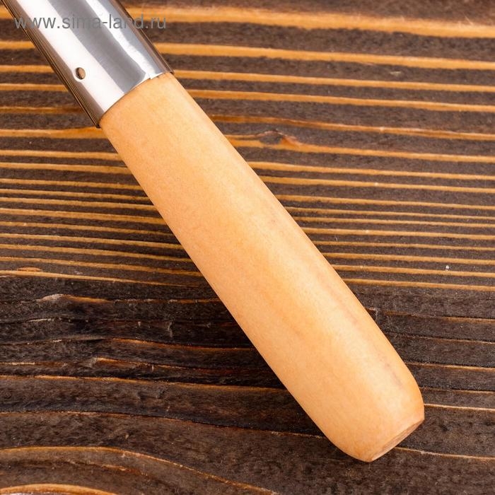 Поварешка для казана узбекская 46см, светлая деревянная ручка Поварешка для казана узбекская 46см, светлая деревянная ручка