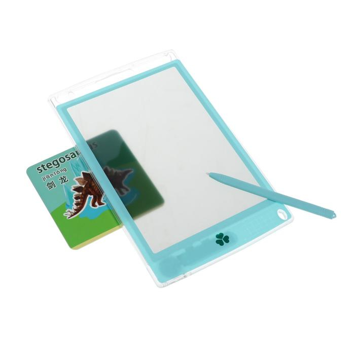 Планшет для рисования и заметок Luazon, 9 Планшет для рисования и заметок Luazon, 9", прозрачный, функция блокировки, голубой