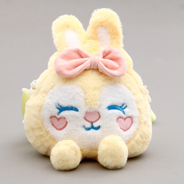 Сумка детская «Зайка» с бантиком, 18 см, цвет жёлтый