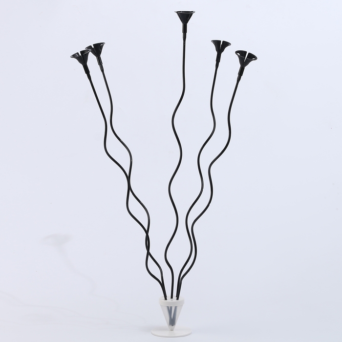 Набор «ВОЛНА», палочка+держатель+подставка, набор 5 шт., чёрный Набор «ВОЛНА», палочка+держатель+подставка, набор 5 шт., чёрный