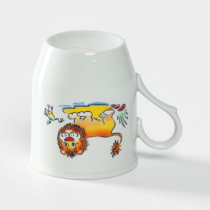 Набор посуды фарфоровой «Зоопарк», 3 предмета: тарелка d=20 см, салатник d=19,8 см, кружка 200 мл Набор посуды фарфоровой «Зоопарк», 3 предмета: тарелка d=20 см, салатник d=19,8 см, кружка 200 мл