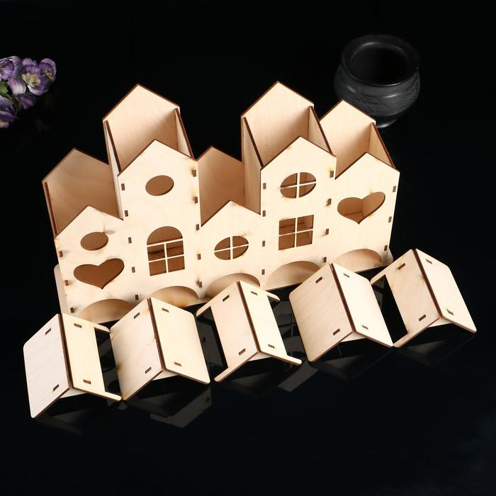 Заготовка для декупажа Заготовка для декупажа"Чайный домик низкий пятикомнатный" 43 х 29 х 10