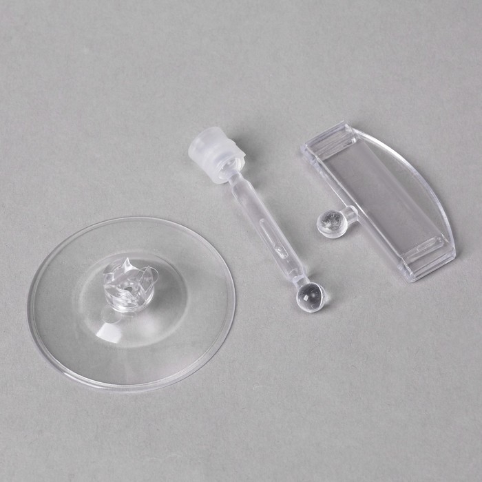 Ценникодержатель на круглой подставке, пластик, ножка 5 см, 5×5×9 см, цвет прозрачный