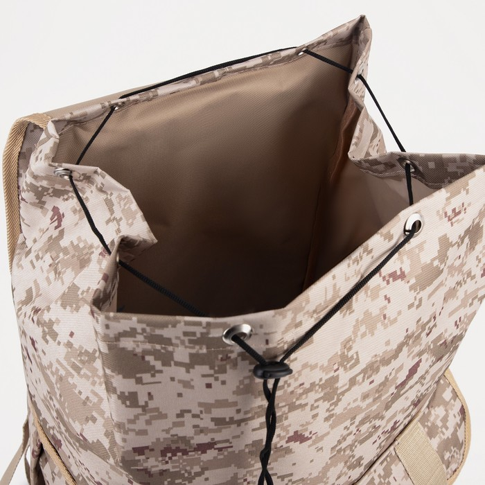 Рюкзак туристический, 55 л, отдел на шнурке, 3 наружных кармана, «ЗФТС», цвет бежевый Рюкзак туристический, 55 л, отдел на шнурке, 3 наружных кармана, «ЗФТС», цвет бежевый