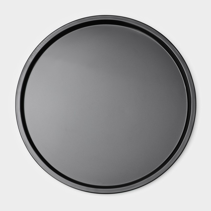 Форма для пиццы Доляна «Жаклин», d=35 см, антипригарное покрытие, цвет чёрный Форма для пиццы Доляна «Жаклин», d=35 см, антипригарное покрытие, цвет чёрный