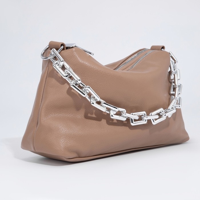 Сумка кросс-боди на молнии, цвет бежевый Сумка кросс-боди на молнии, цвет бежевый