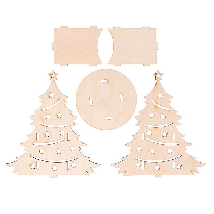 Заготовка для творчества «Карандашница. Ёлочка» Заготовка для творчества «Карандашница. Ёлочка»