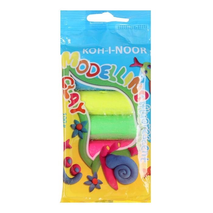Пластилин флуоресцентный 5 цветов 105 г Koh-I-Noor OCEAN Пластилин флуоресцентный 5 цветов 105 г Koh-I-Noor OCEAN