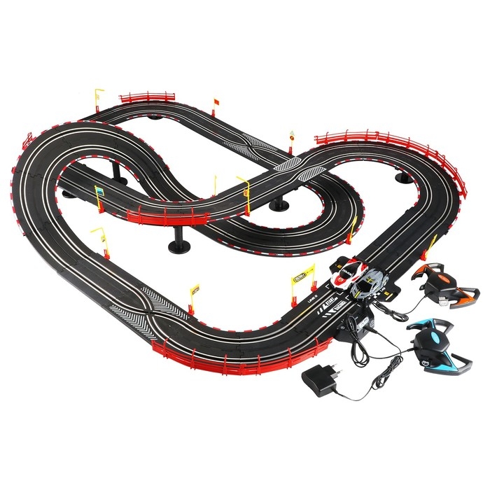 Автотрек «Топ турбо», 2 машинки, 2 пульта управления, звуковые эффекты Автотрек «Топ турбо», 2 машинки, 2 пульта управления, звуковые эффекты