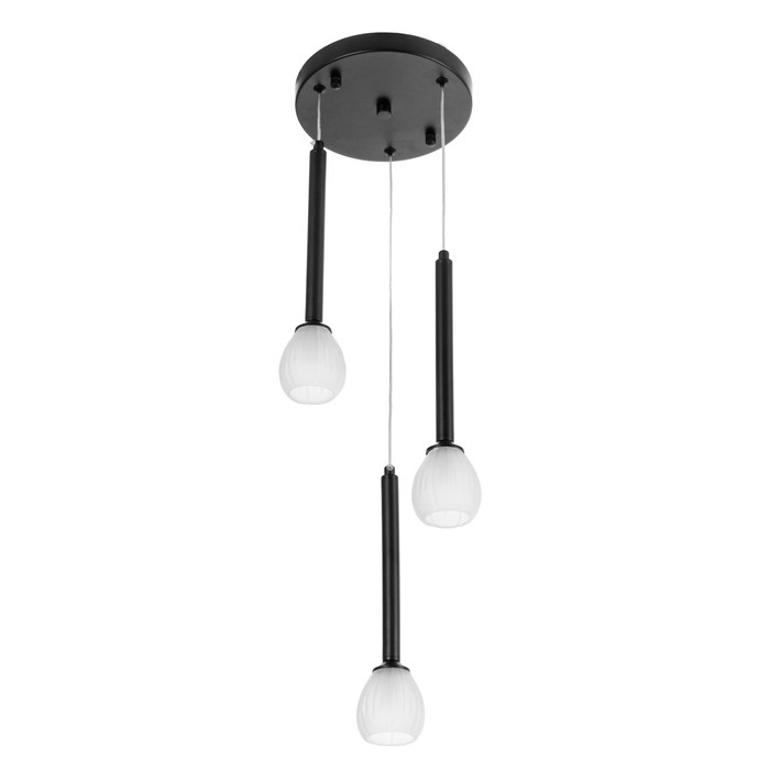 Светильник Светильник "Жаклин" 3х3Вт G4 Чёрный 30х30х180см