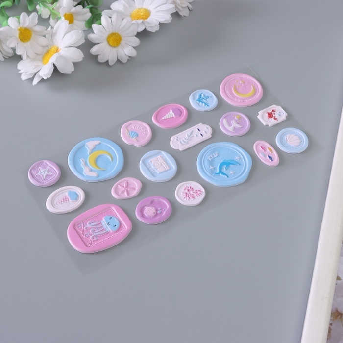 Наклейка для творчества Наклейка для творчества "Печать. Отпуск" 22х10 см