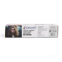 Плойка Galaxy GL 4606, 70 Вт, керамическое покрытие, d=22 мм, 200°C, белая