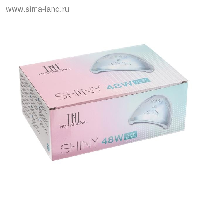 Лампа для гель-лака TNL Shiny, UV/LED, 48 Вт, 30 диодов, таймер 5/30/60 сек, перл.-голубой Лампа для гель-лака TNL Shiny, UV/LED, 48 Вт, 30 диодов, таймер 5/30/60 сек, перл.-голубой
