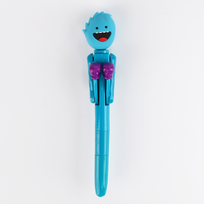 Ручка-прикол «Чудик», боксер, синяя паста