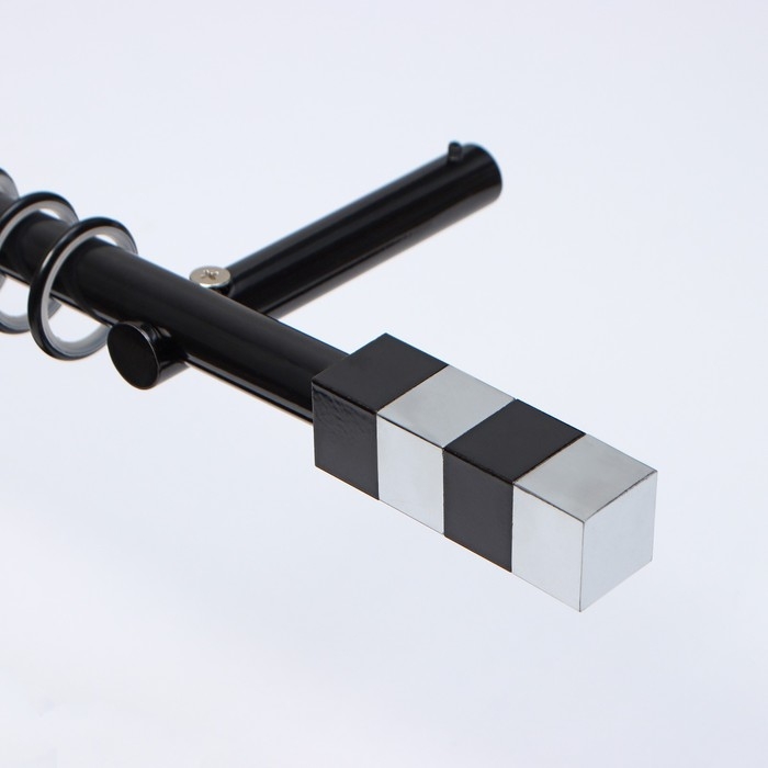 Наконечник на карниз d=19 мм &laquo;Магнум&raquo;, цвет чёрный/хром