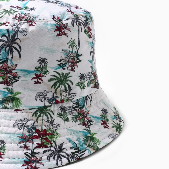 Панама мужская, цвет белый, размер 56-58 Панама мужская, цвет белый, размер 56-58