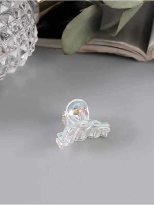 Крабики для волос Выбражулька &laquo;Аванти&raquo;, петельки, 2.5 см, набор 6 шт., прозрачные