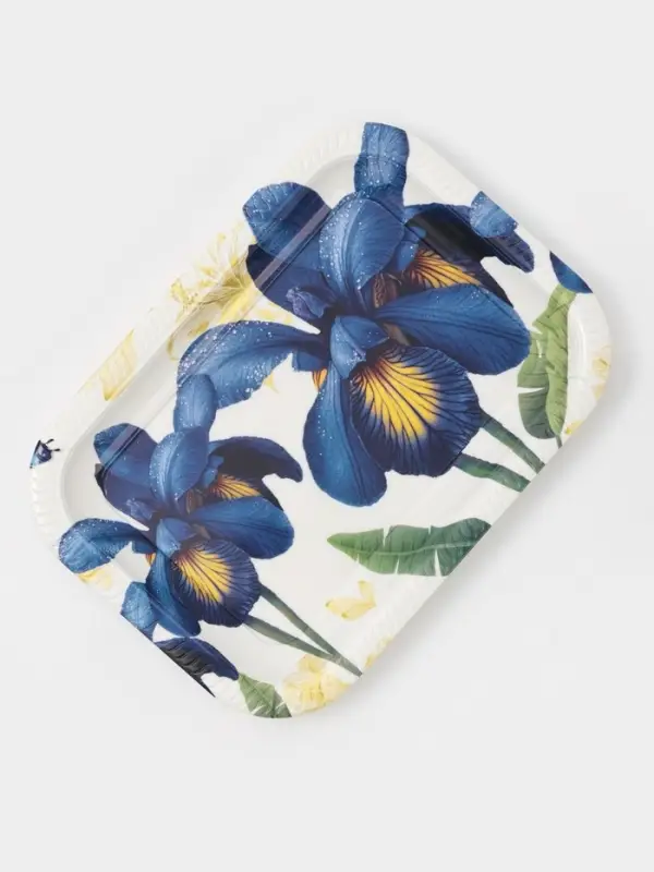 Поднос прямоугольный Доляна &laquo;Самобранка&raquo;, 30&times;21&times;1.8 см, пластик, рисунок МИКС