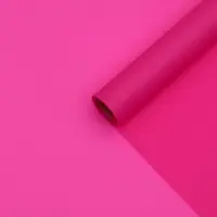 Пленка для цветов и букетов, матовая, неоновая фуксия, 57 см х10 м &plusmn;5%