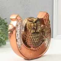 Копилка для денег &laquo;Сова с подковой&raquo;, гипс, 20&times;20&times;7 см