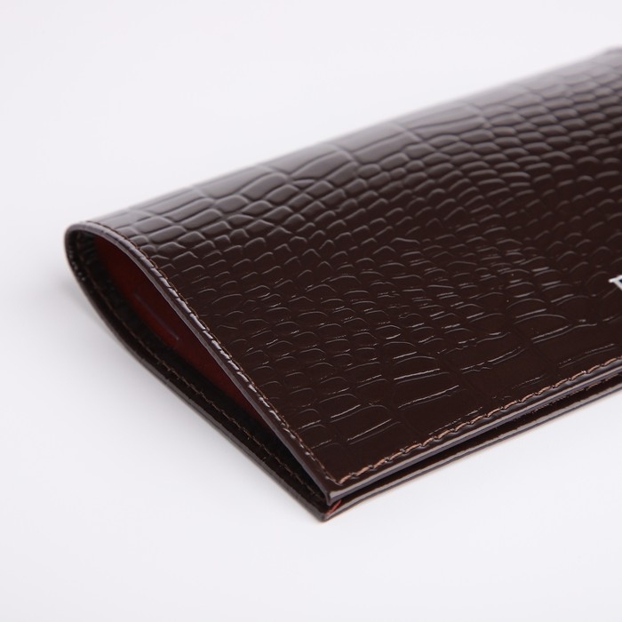 Обложка для паспорта, цвет тёмно-коричневый Обложка для паспорта, цвет тёмно-коричневый