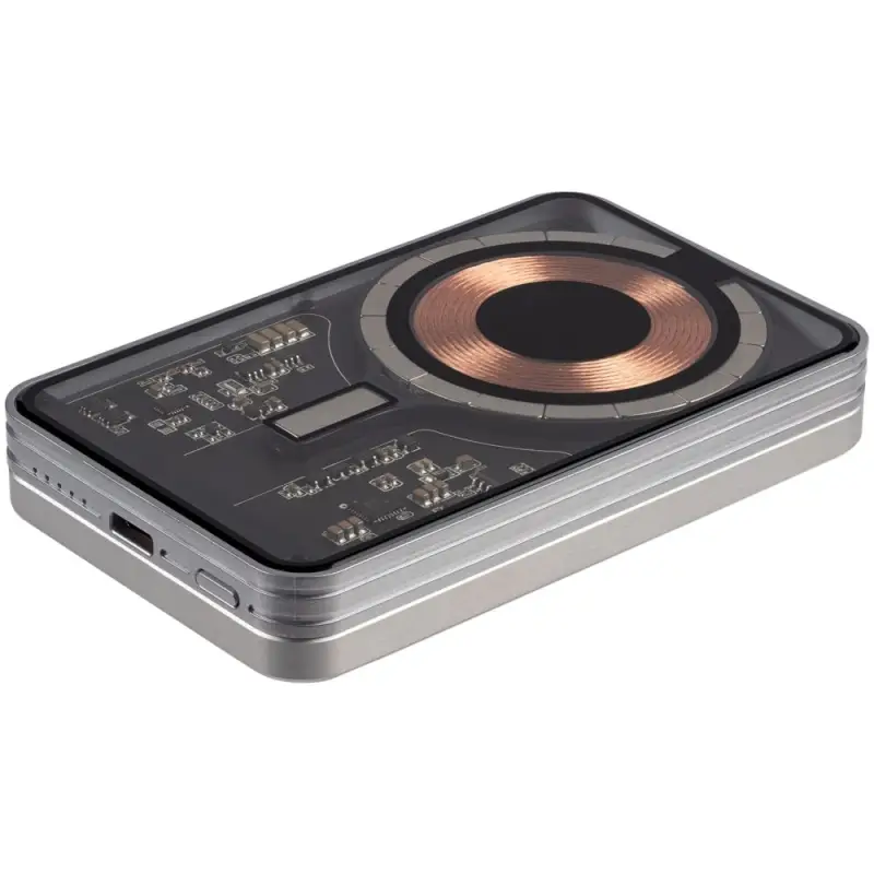 Магнитный беспроводной аккумулятор Cooper Ergo 5000 мАч, серебристый Магнитный беспроводной аккумулятор Cooper Ergo 5000 мАч, серебристый