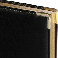 Ежедневник полудатированный А5+, 208л, BOSS черный 3-404/267