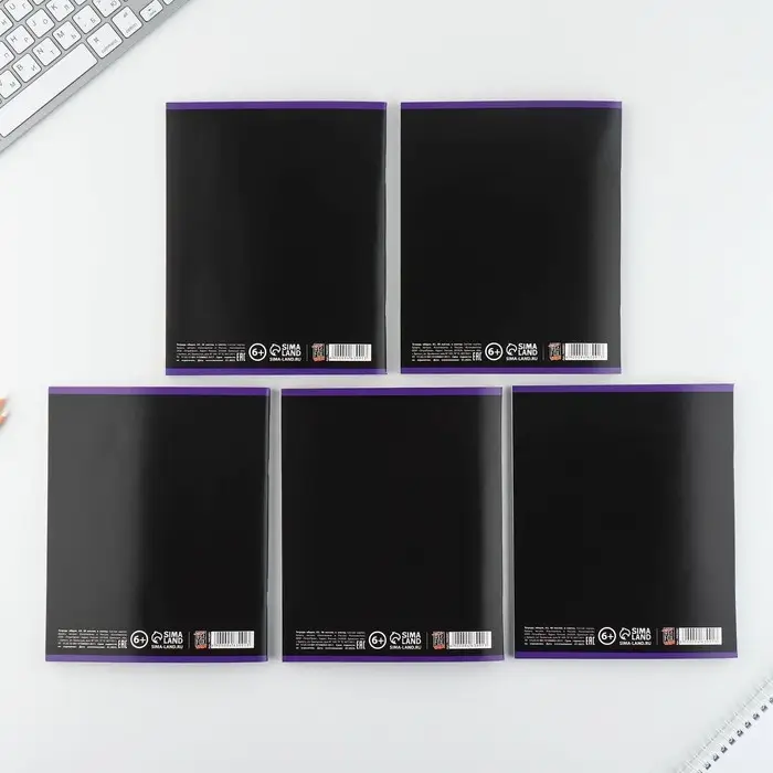 Тетрадь в клетку, 48 л., А5, на скрепке, блок №2 «Неон» МИКС Тетрадь в клетку, 48 л., А5, на скрепке, блок №2 «Неон» МИКС