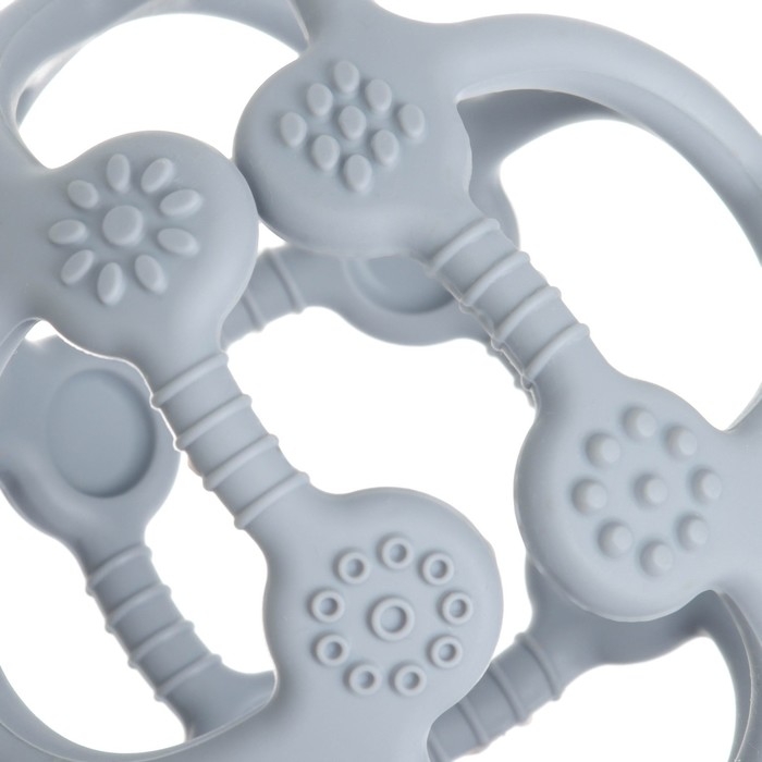 Прорезыватель силиконовый «Сфера», цвет графит, Mum&Baby