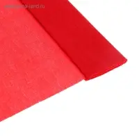 Бумага крепированная 50&times;200 см, в рулоне, 32 г/м&sup2;, красная